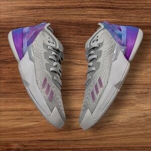 Adidas Basketball‎ Shoes D.O.N Lightstrike Lightlock Gray Purple Mens Size 11